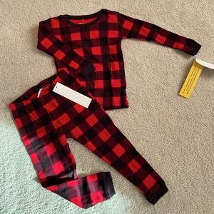 NWT Toddler Black/ Red Cotton Pajamas